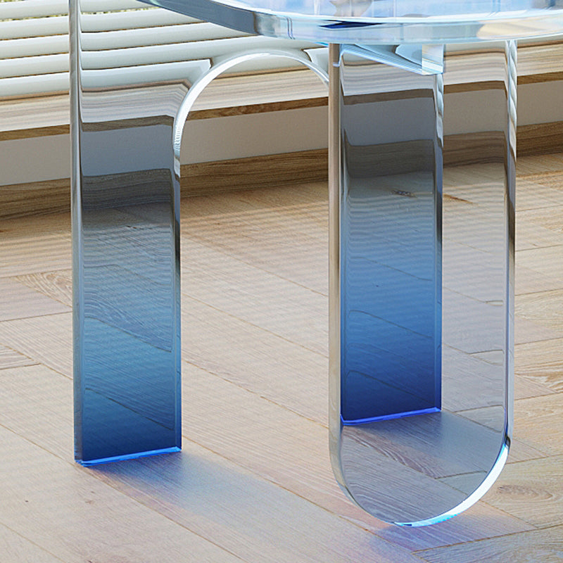 14" Wide Glam Side Table 3 Legs Acrylic Accent Side Table for Bedroom