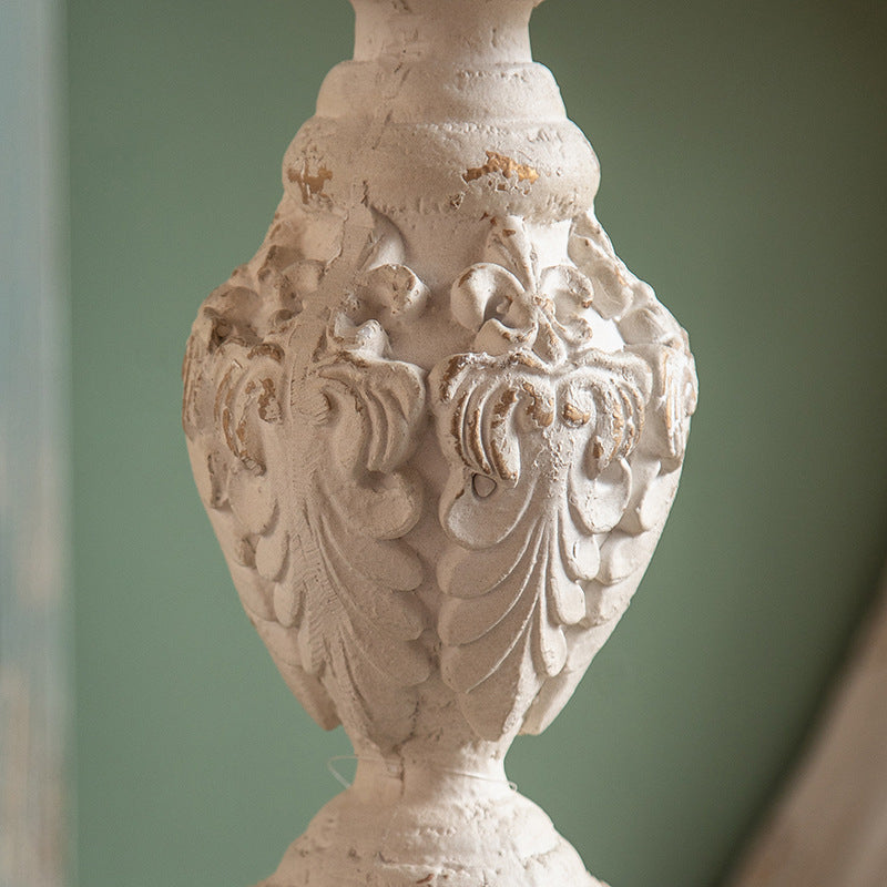 Round Solid Wood Side Table 24.8" Tall Pedestal Side End Snack Table