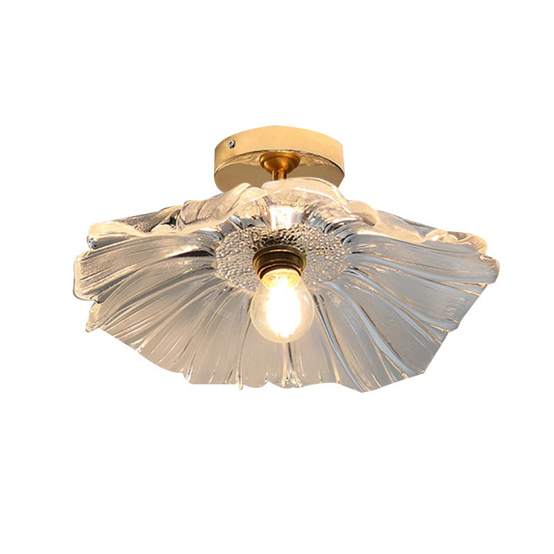 Nordic Ceiling Light Glass Shade Flush Mount Light Fixture for Bedroom Corridor