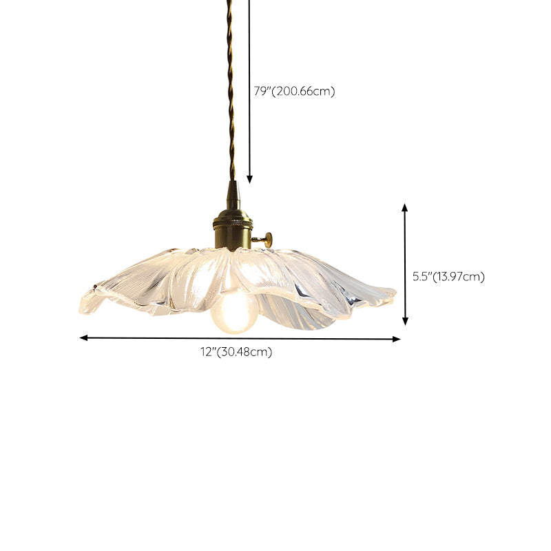 Nordic Ceiling Light Glass Shade Flush Mount Light Fixture for Bedroom Corridor