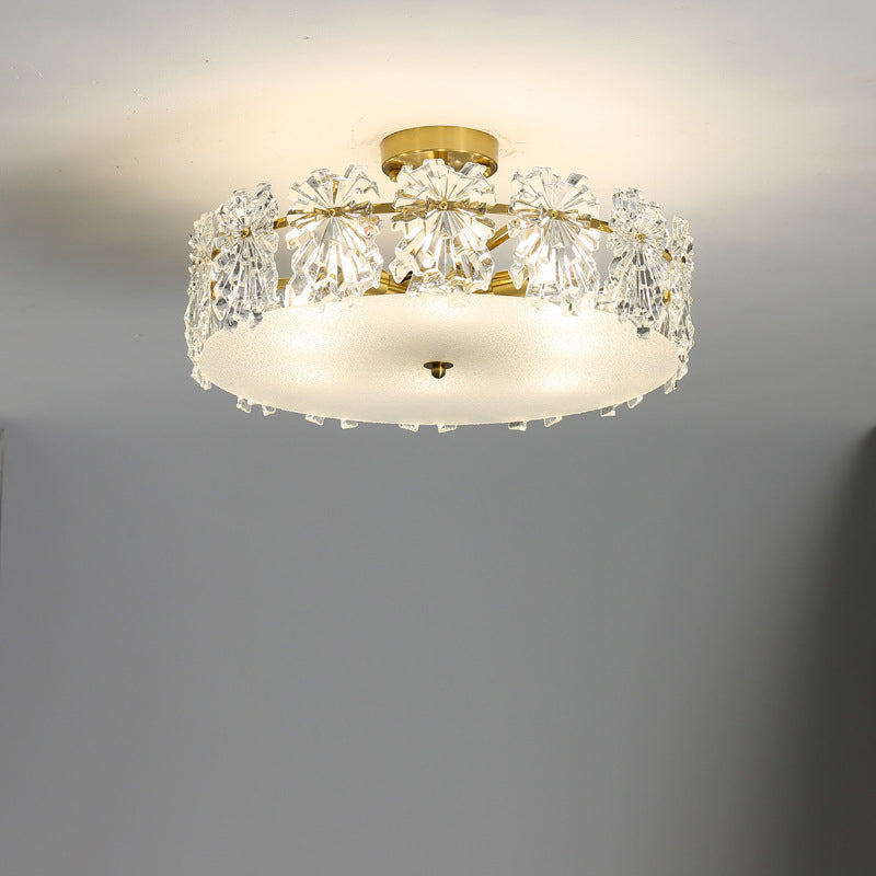 Nordic Ceiling Light Creative Glass Flush Mount Light Fixture for Bedroom
