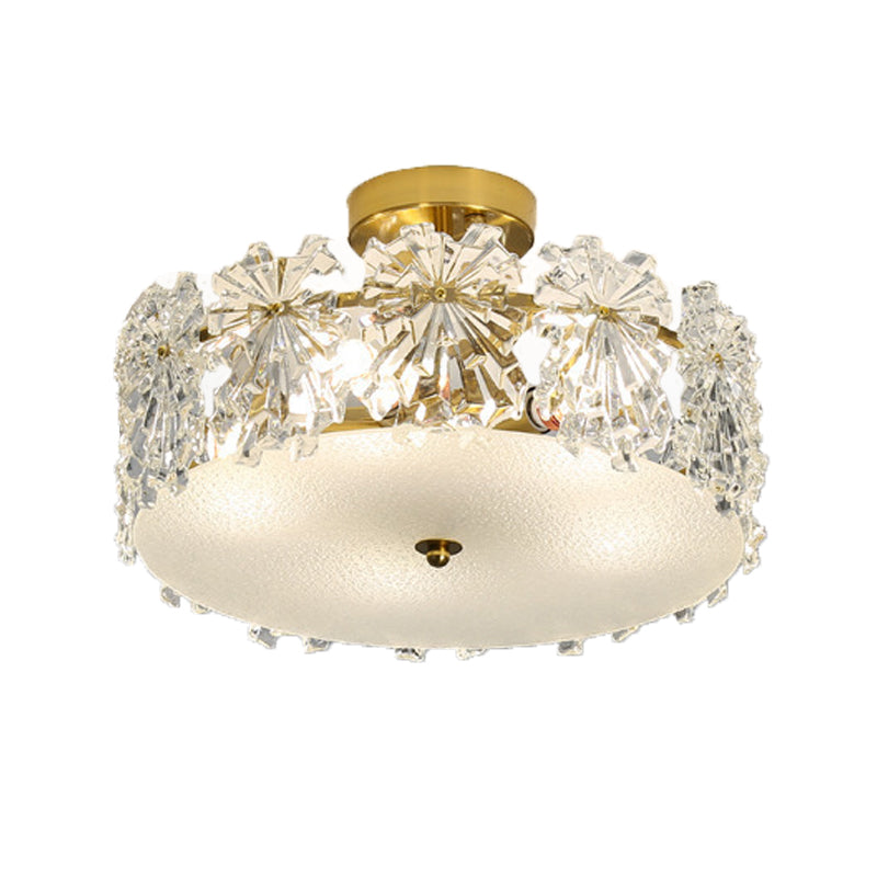 Nordic Ceiling Light Creative Glass Flush Mount Light Fixture for Bedroom