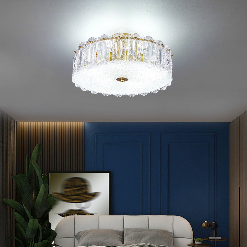 Nordic Creative Ceiling Light Golden Flush Mount Light Fixture for Bedroom