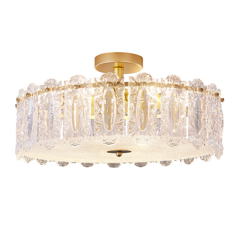 Nordic Creative Ceiling Light Golden Flush Mount Light Fixture for Bedroom
