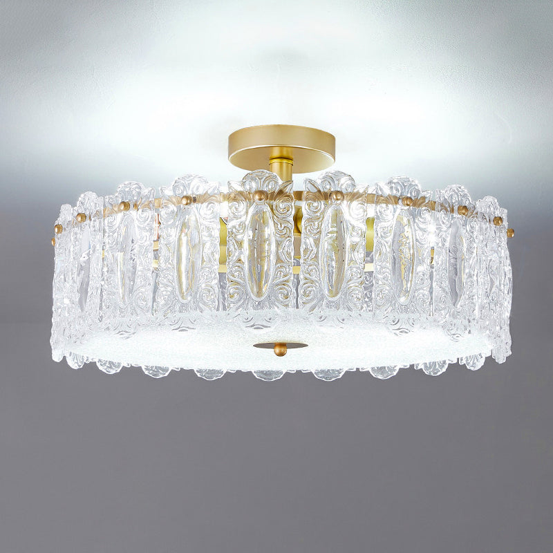 Nordic Creative Ceiling Light Golden Flush Mount Light Fixture for Bedroom