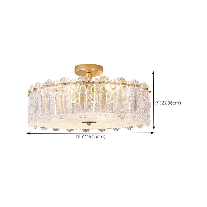Nordic Creative Ceiling Light Golden Flush Mount Light Fixture for Bedroom