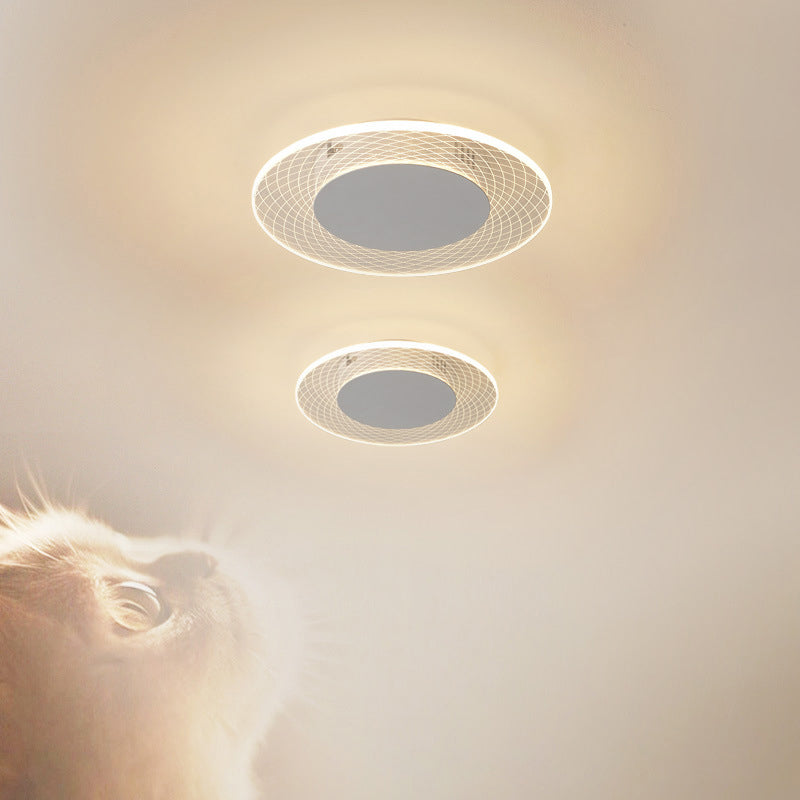 Contemporary LED Ceiling Lamp Metal Flush Mount Hallway Lighting