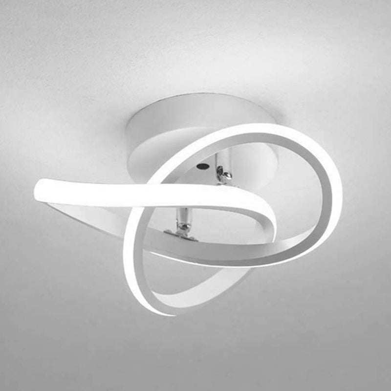 Metal Linear Shape Flush Mount Light Modern-Style 1 Light Flush Ceiling Light