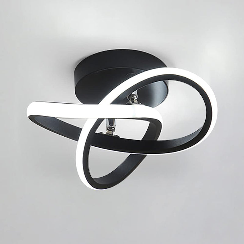 Metal Linear Shape Flush Mount Light Modern-Style 1 Light Flush Ceiling Light