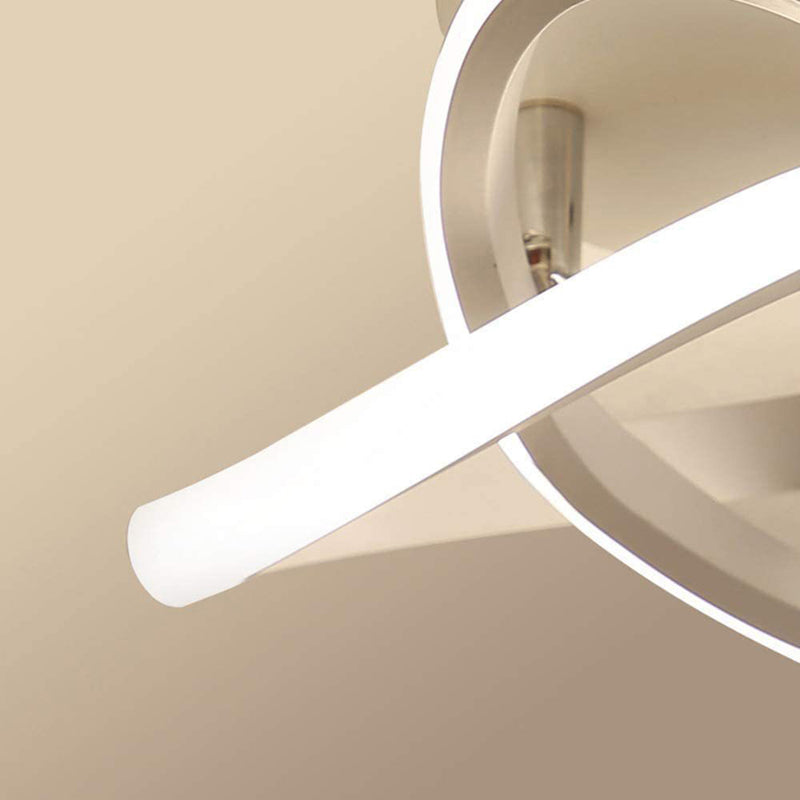 Metal Linear Shape Flush Mount Light Modern-Style 1 Light Flush Ceiling Light