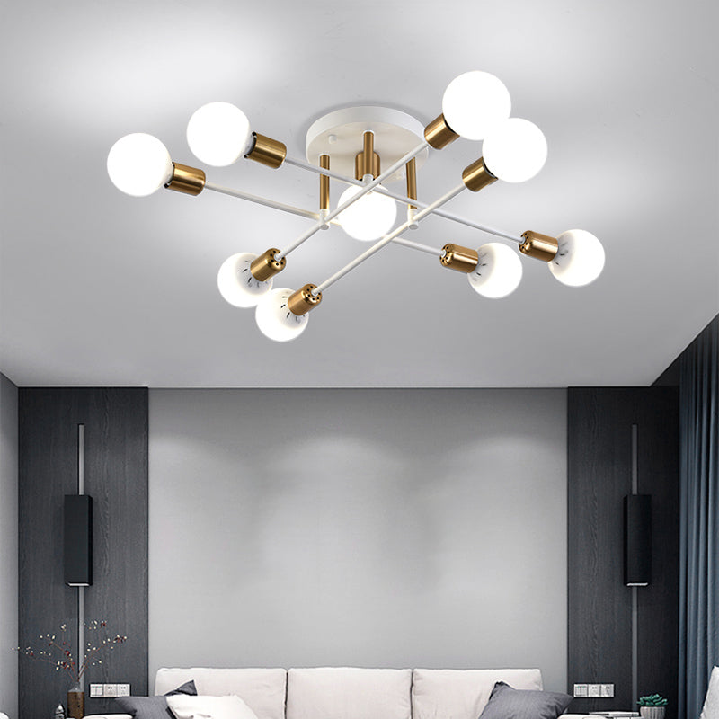 Nordic Style Iron Ceiling Lamp Adjustable Ceiling Light for Living Room