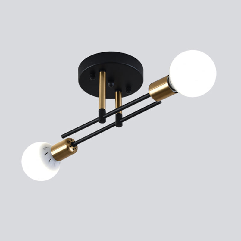 Nordic Style Iron Ceiling Lamp Adjustable Ceiling Light for Living Room