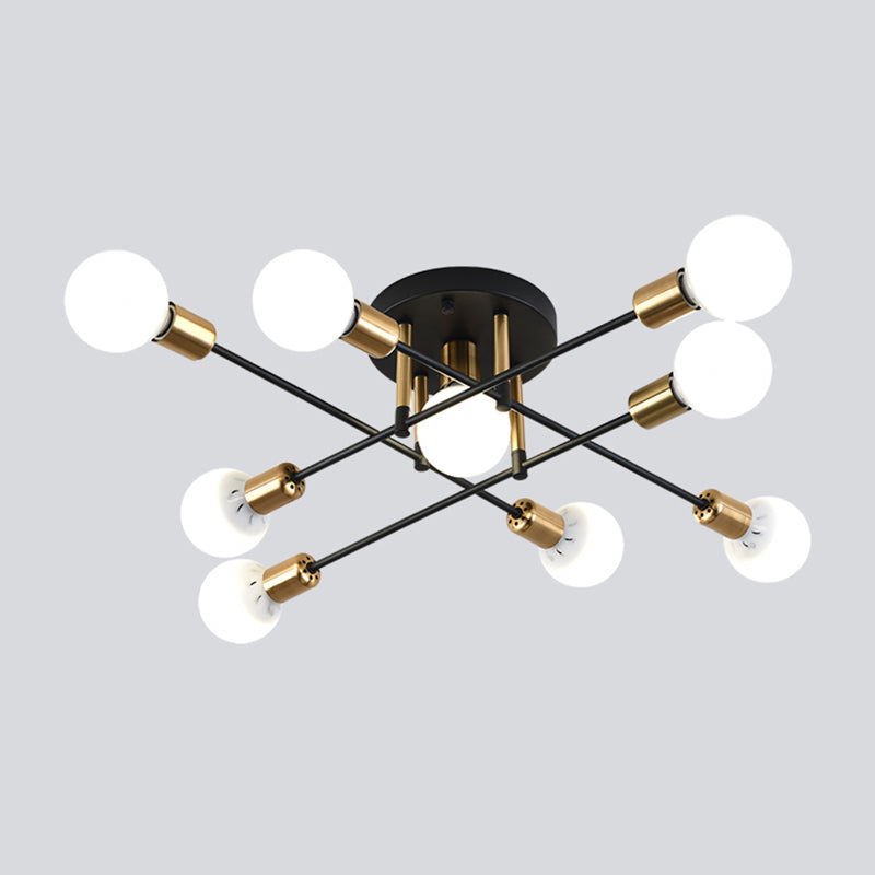 Nordic Style Iron Ceiling Lamp Adjustable Ceiling Light for Living Room
