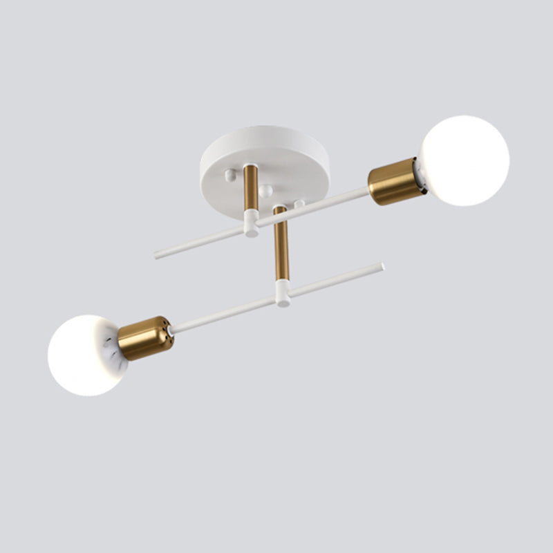 Nordic Style Iron Ceiling Lamp Adjustable Ceiling Light for Living Room