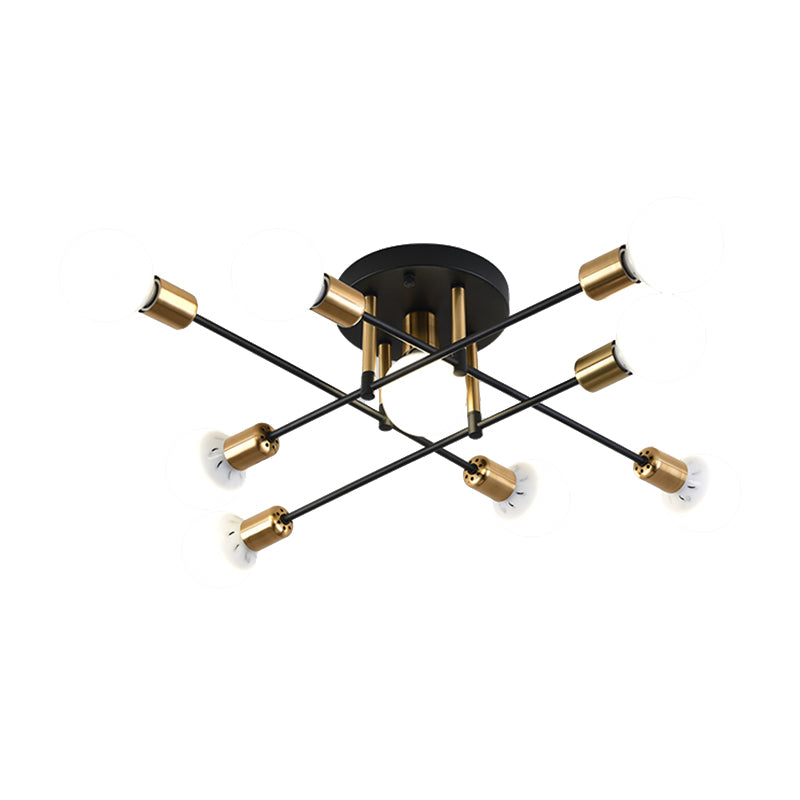 Nordic Style Iron Ceiling Lamp Adjustable Ceiling Light for Living Room