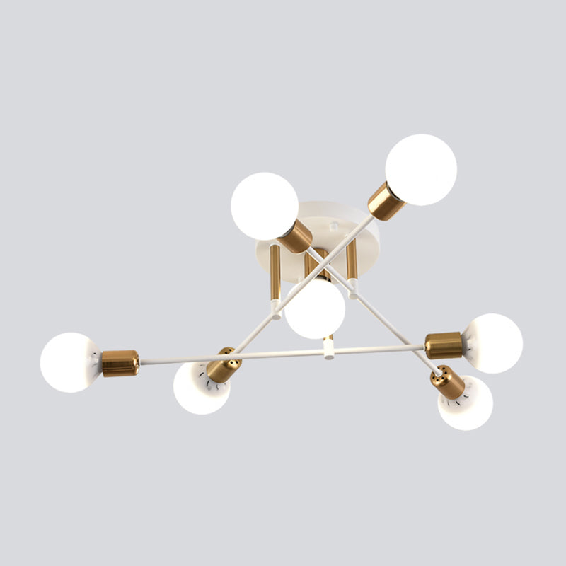 Nordic Style Iron Ceiling Lamp Adjustable Ceiling Light for Living Room