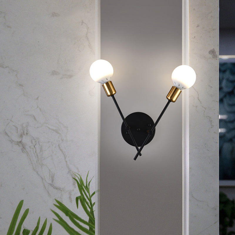 Nordic Style Iron Ceiling Lamp Adjustable Ceiling Light for Living Room