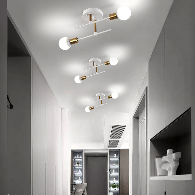 Nordic Style Iron Ceiling Lamp Adjustable Ceiling Light for Living Room