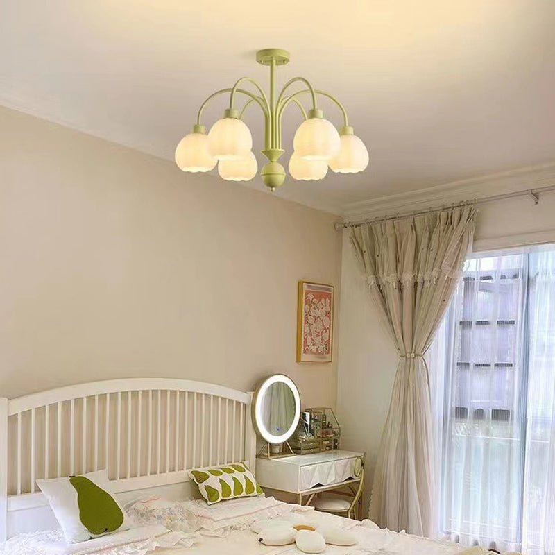 Modern Style Ceiling Lamp Creative Glass Shade Flush Mount Light Fixture