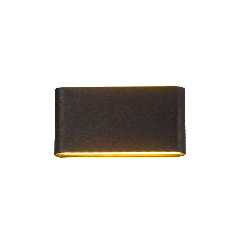 LED Metal Modern Wall Sconce Rectangle Shape Wall Light with Acrylic Shade for Courtyard