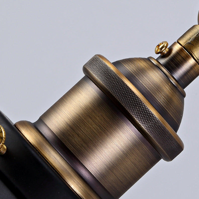 Black Single Contemporary Wall Mounted Sconce Iron Shaded Wall Light