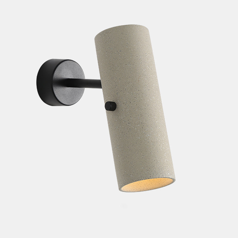 Modern Simple Metal Wall Light Cylinder Shape Adjustable Wall Lamp for Living Room