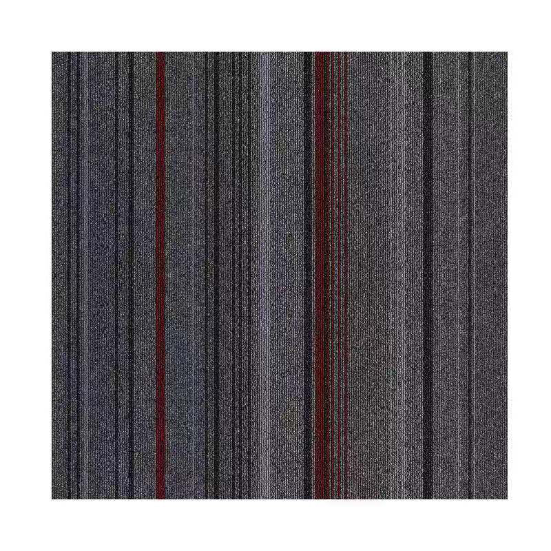 Dark Color Level Loop Carpet Tile Non-Skid Self Adhesive Indoor Office Carpet Tiles