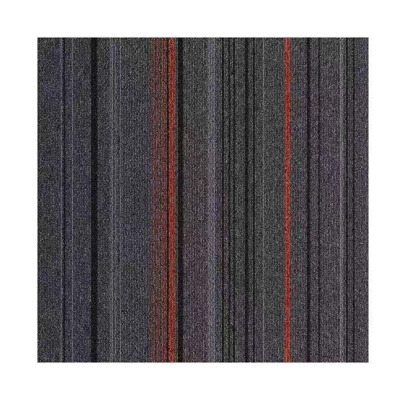 Dark Color Level Loop Carpet Tile Non-Skid Self Adhesive Indoor Office Carpet Tiles