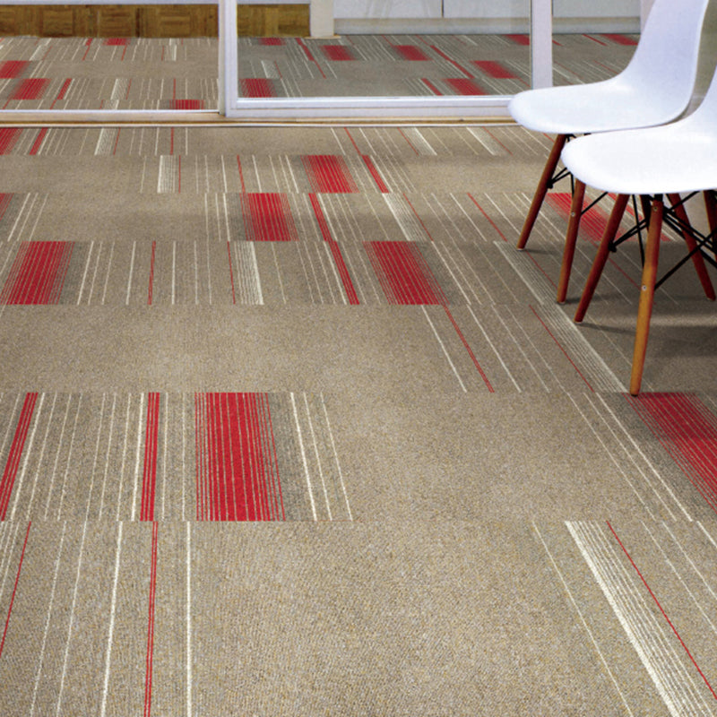Office Level Loop Carpet Tile Multi-Color Fade Resistant Loose Lay Indoor Carpet Tiles
