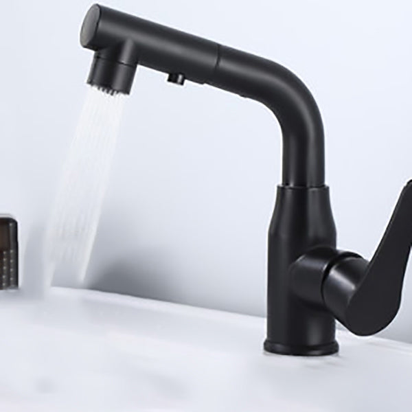 Modern 1-Handle Bathroom Sink Faucet Circular Vessel Sink Faucet Stainless Steel