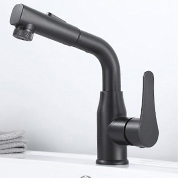 Modern 1-Handle Bathroom Sink Faucet Circular Vessel Sink Faucet Stainless Steel