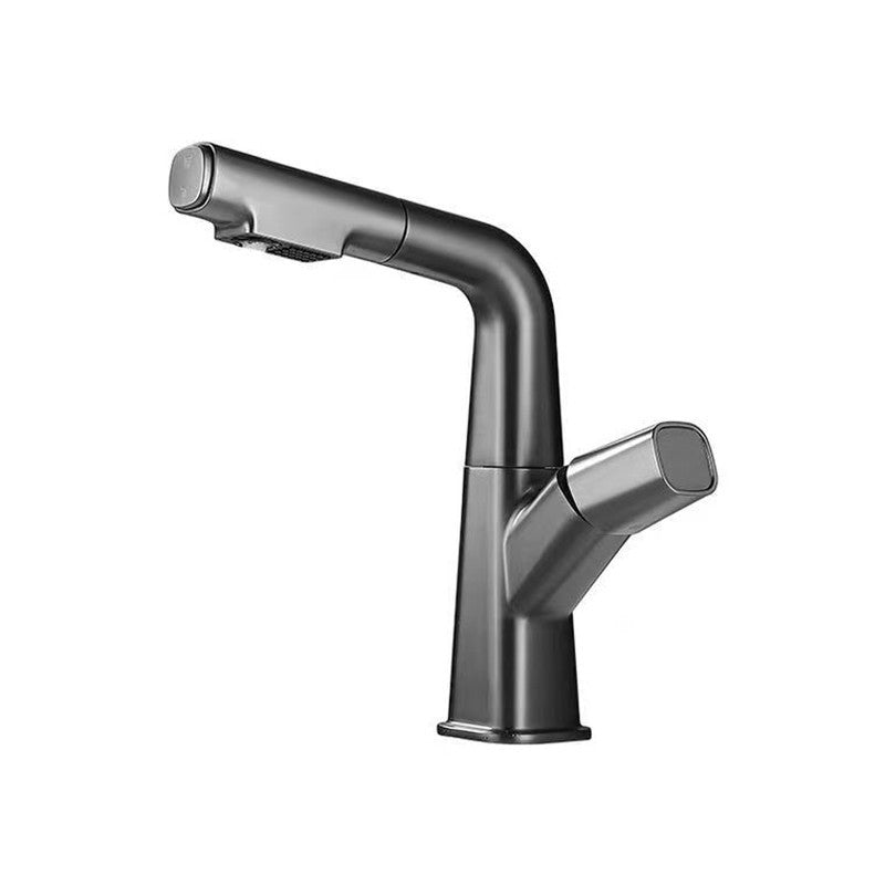Pull-out 1 Hole Bathroom Faucet with Water Hose Vessel Faucet