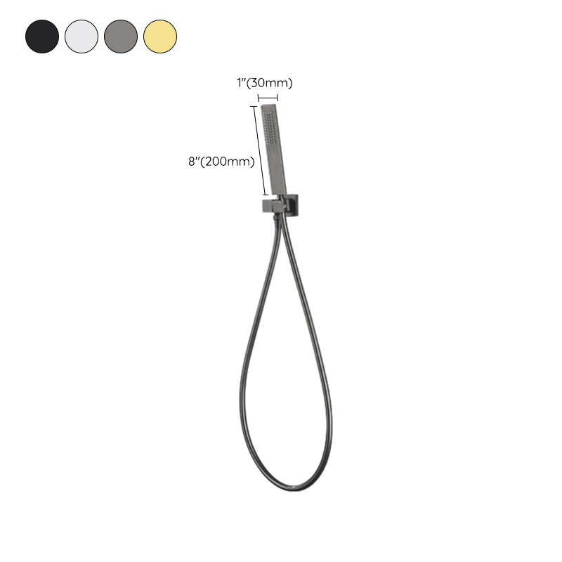 Modern Shower Head Combo Brass Slide Bar Included Wall Mounted Shower System