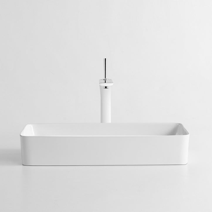 Modern Bathroom Sink Specialty Porcelain Shut-Off Valve Included Vessel Lavatory Sink