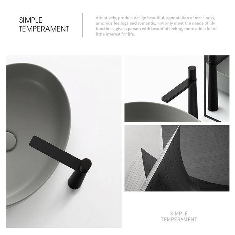 Modern Vessel Bathroom Sink Porcelain Specialty Shut-Off Valve Included Basin Sink