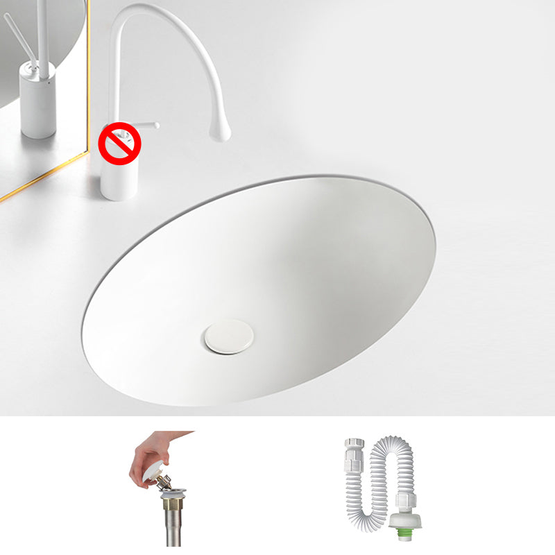 Modern White Undermount Bathroom Sink Porcelain Undermount Bathroom Sink