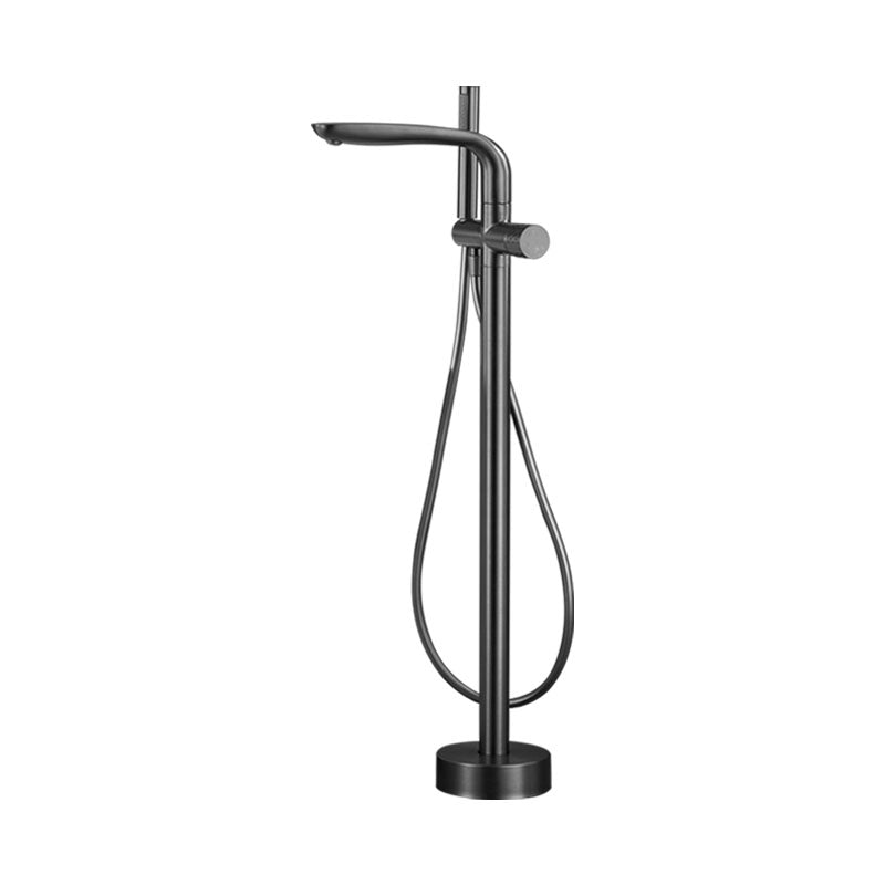 Contemporary Style Freestanding Faucet Copper Floor Mounted Freestanding Faucet