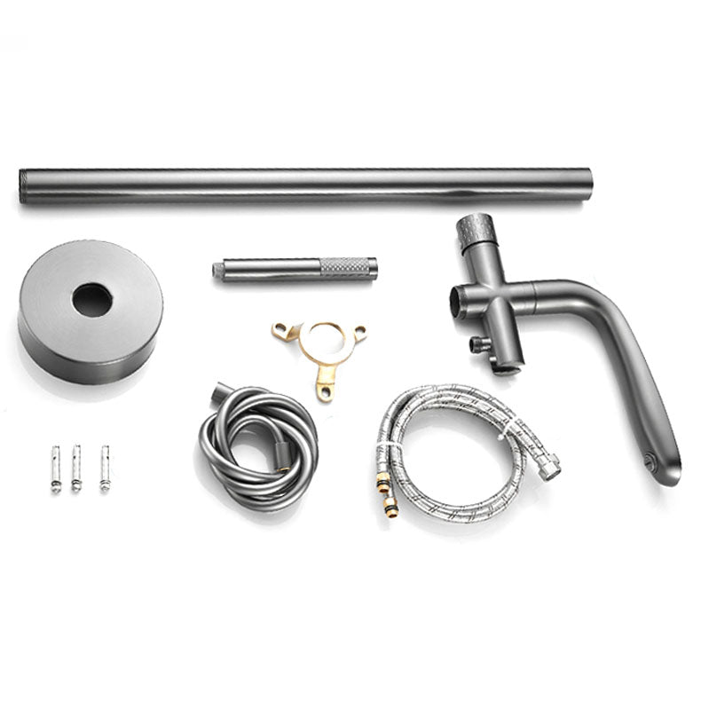 Contemporary Style Freestanding Faucet Copper Floor Mounted Freestanding Faucet