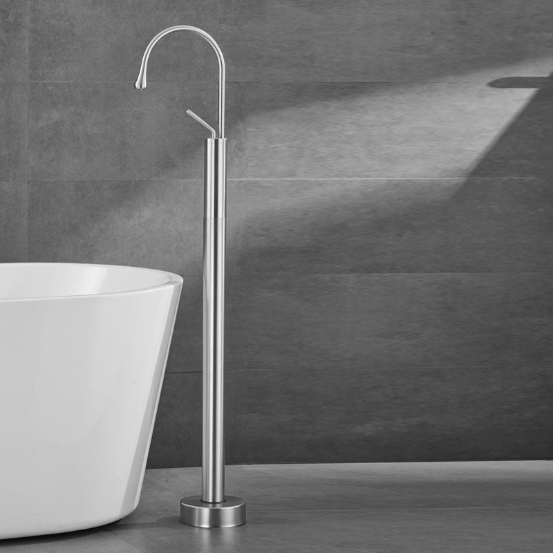 Contemporary Style Freestanding Faucet Copper Floor Mounted Freestanding Faucet