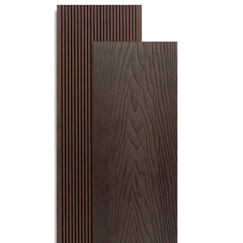 Rectangle Composite Deck Plank 157.5" x 5.5" Outdoor Patio Flooring Plank