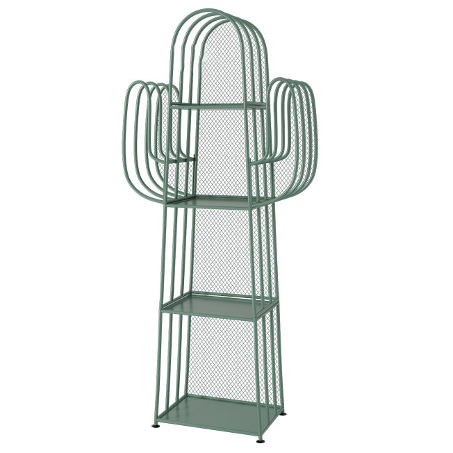 Scandinavian Antique Finish Shelf Bookcase Metal Etagere Bookshelf with Shelves