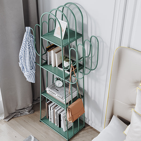 Scandinavian Antique Finish Shelf Bookcase Metal Etagere Bookshelf with Shelves