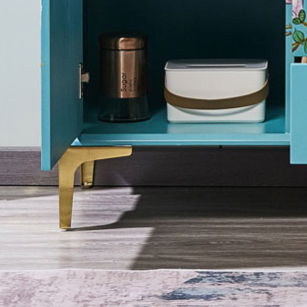 Glam Combo Dresser Horizontal Stone Storage Chest Dresser for Bedroom