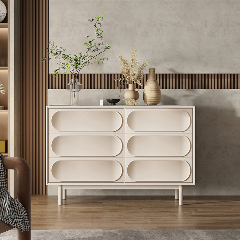 Ultra-Modern Double Dresser Birch Storage Chest Dresser for Bedroom