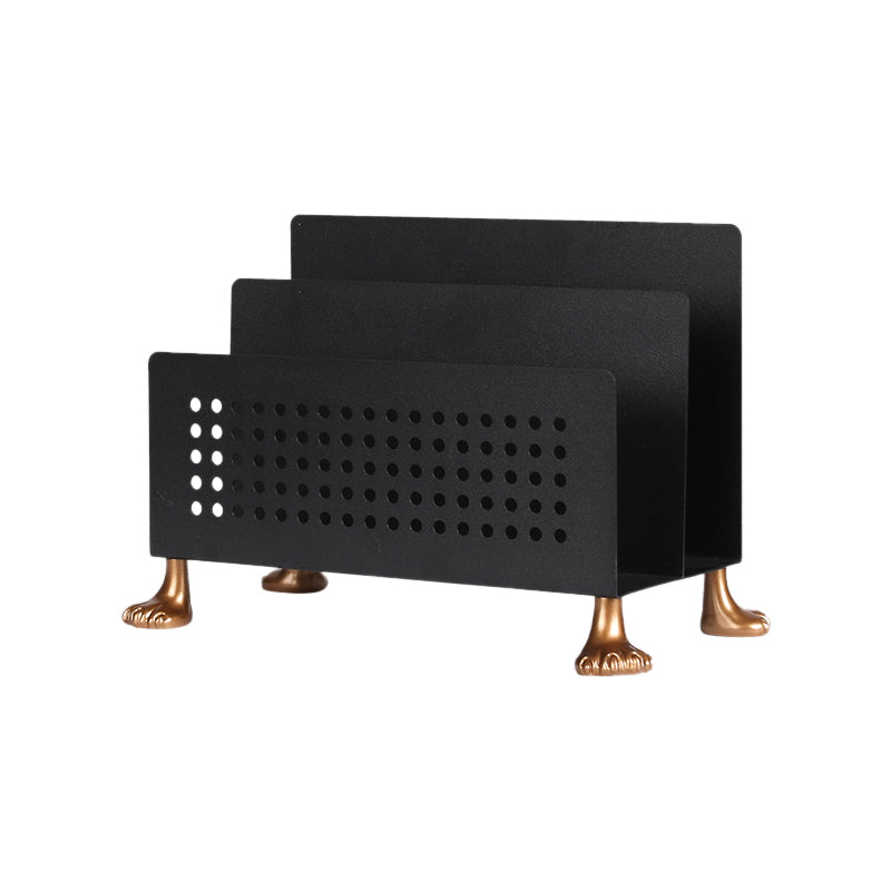 1 Shelf Metal Horizontal Bookshelf Standard Glam Closed Back Bookcase