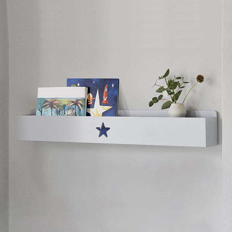 Engineered Wood Contemporary Bookshelf Floating Closed Back Bookcase