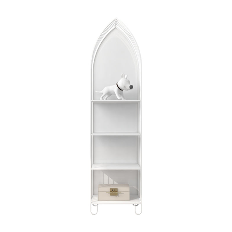 Glam Standard Bookcase Metal Closed Back Bookshelf with Shelves