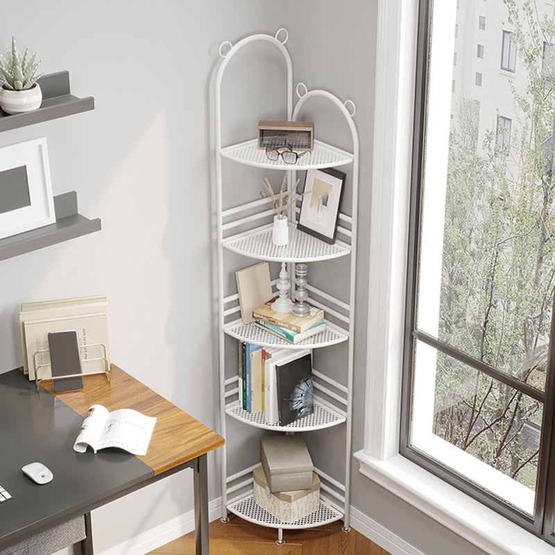 Urban Metal Open Shelf Bookcase Vertical Shelves Included Bookshelf for Study Room