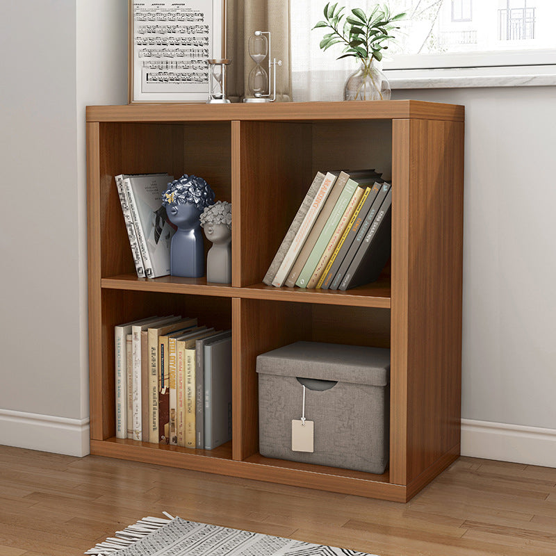 Modern Closed Back Bookcase Engineered Wood Bookshelf with Shelves for Home Office