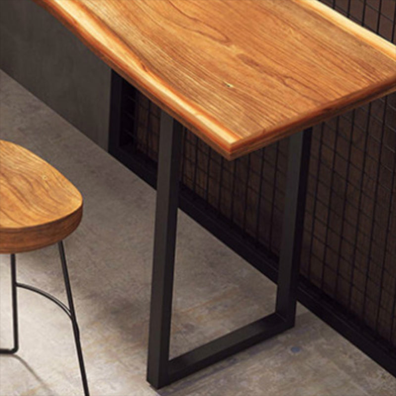 Solid Wood Counter Height Dining Table Rectangle Bar Dining Table